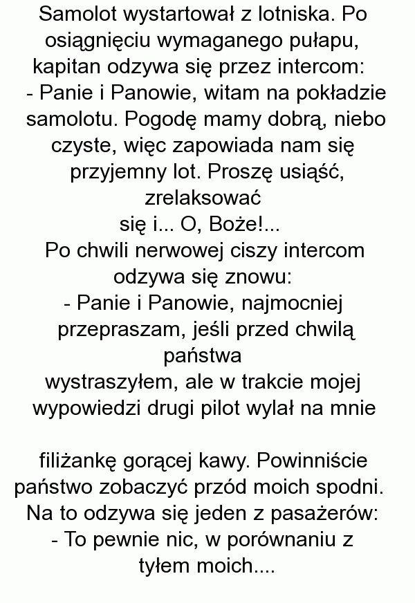 Wystraszył się nie na żarty