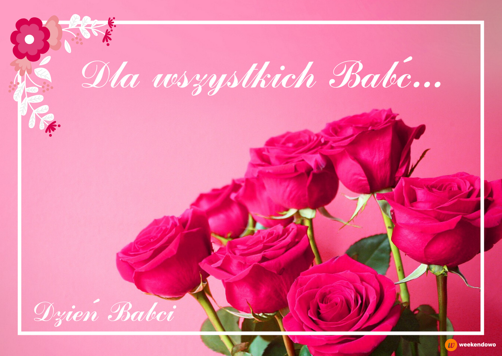Dla wszystkich babć kartka