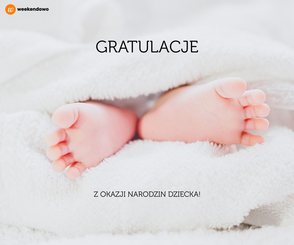 Gratulacje z narodzin dziecka kartka
