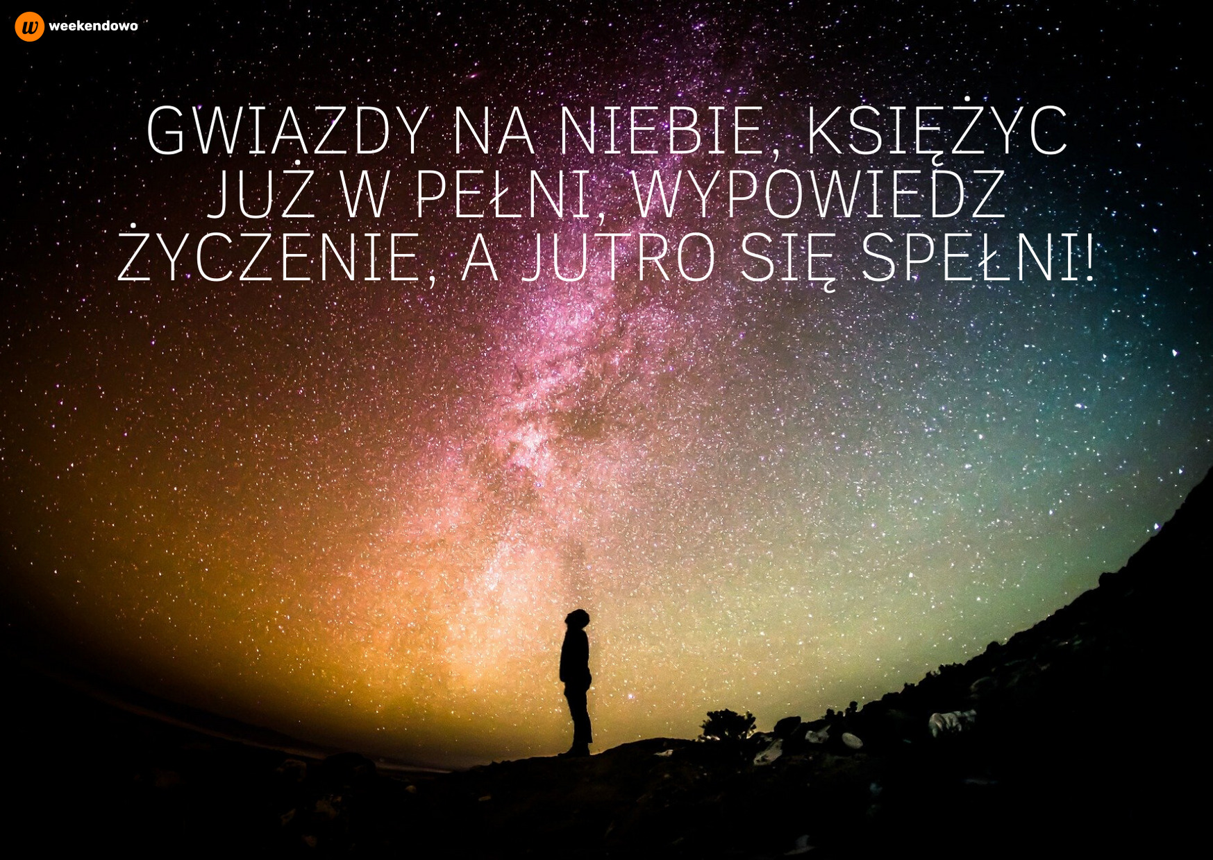Gwiazdy na niebie kartka