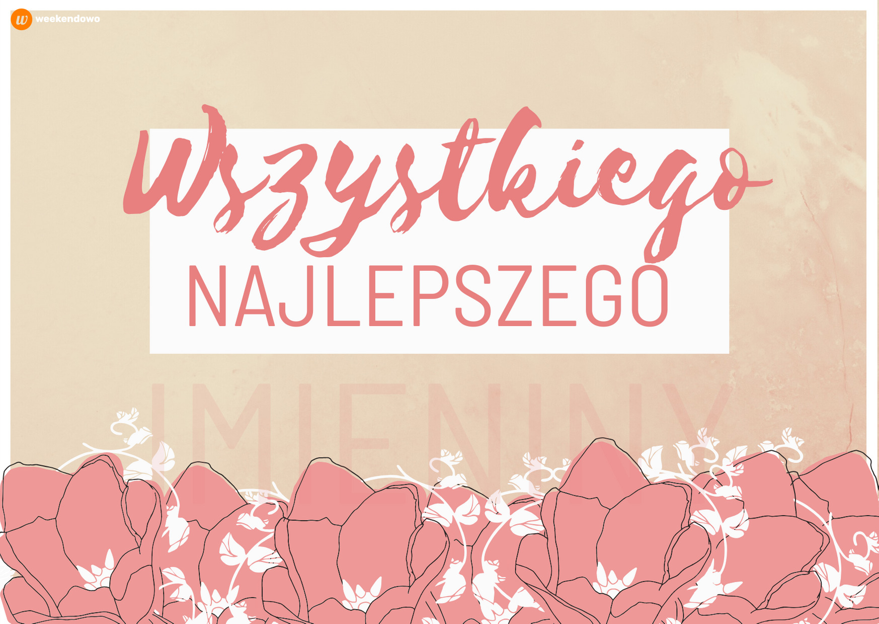 Kartka imieninowa dla kobiety