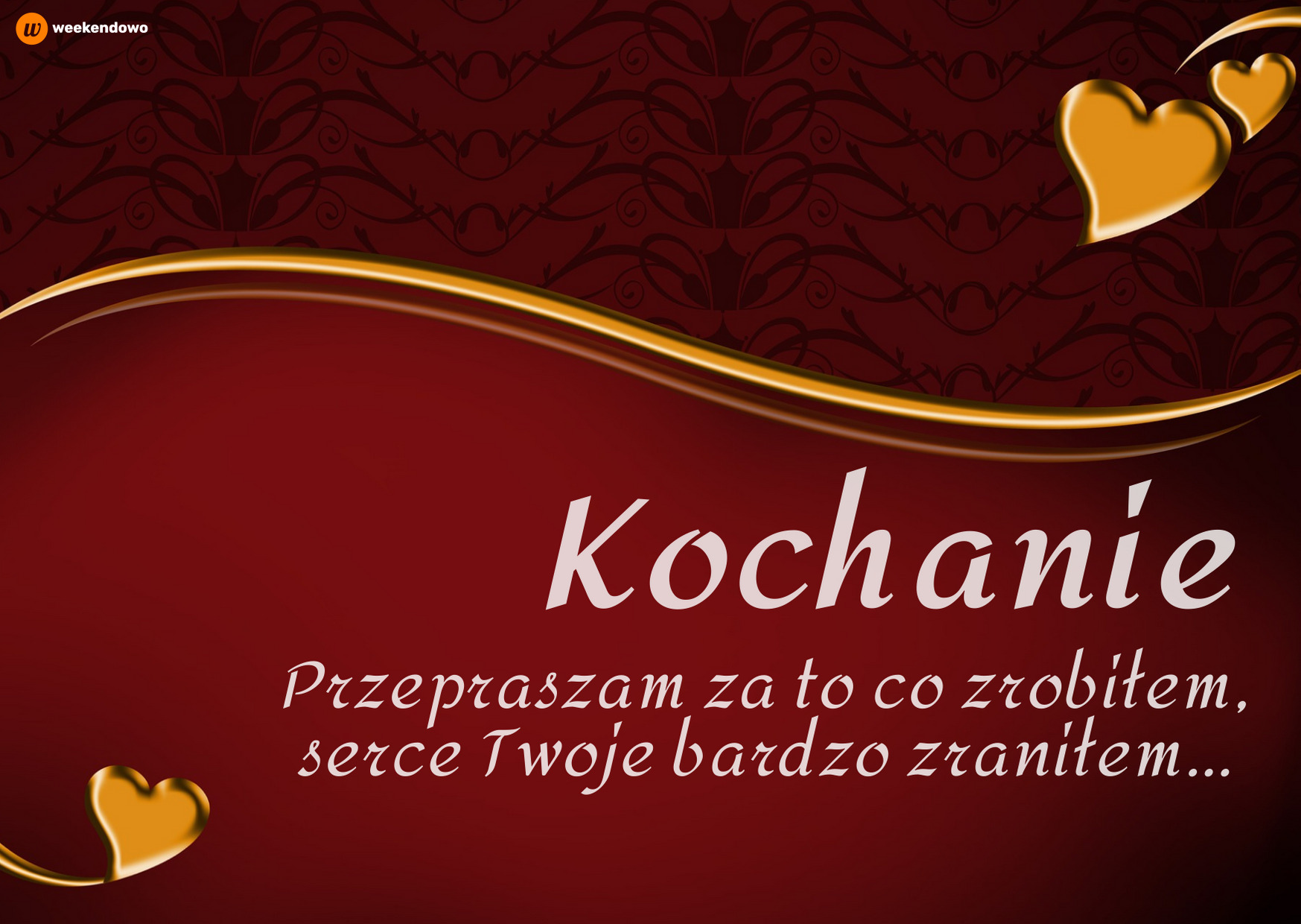 Kartka na przeprosiny