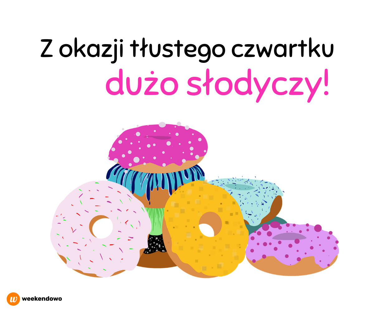 Kartka na tłusty czwartek prosta