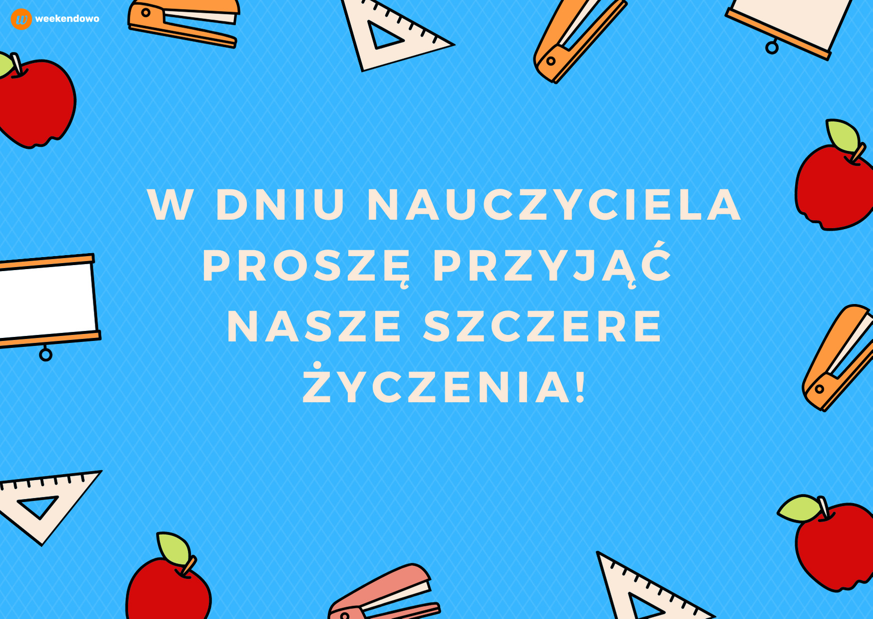 Kartka od klasy na dzień nauczyciela