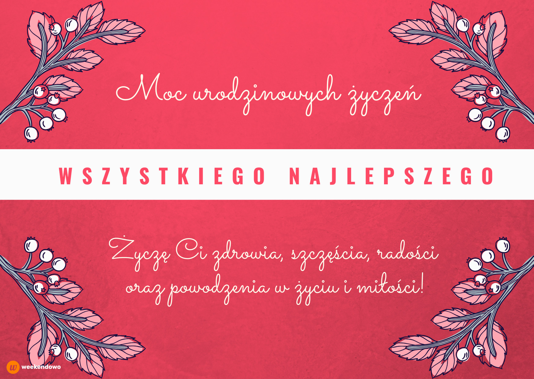 Kartka urodzinowa dla kobiety