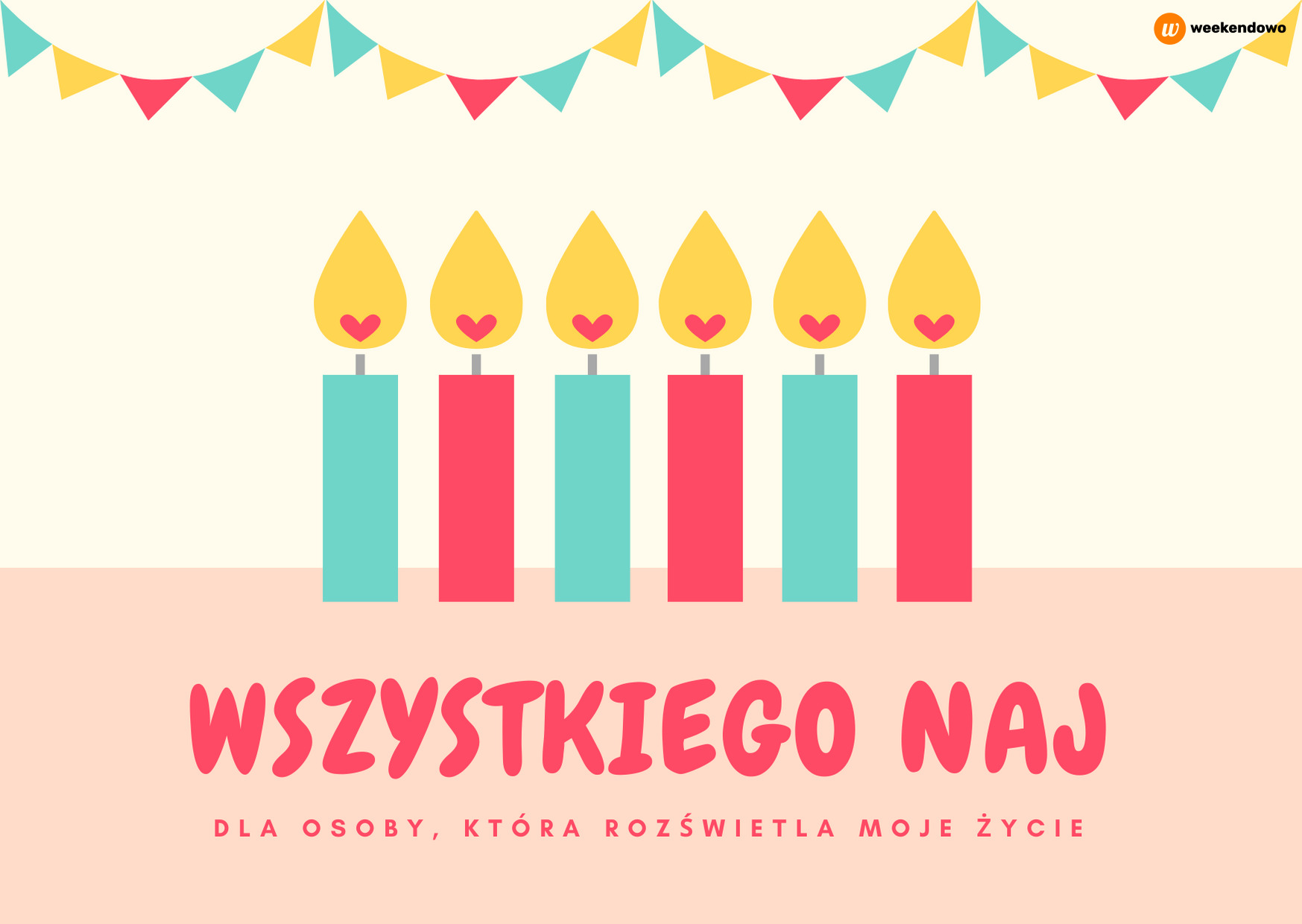 Kartka ze świeczkami