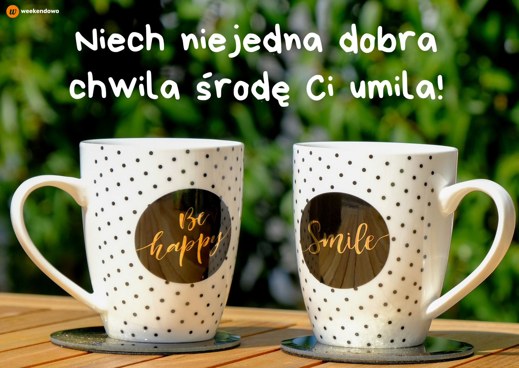 Kawa na środę kartka