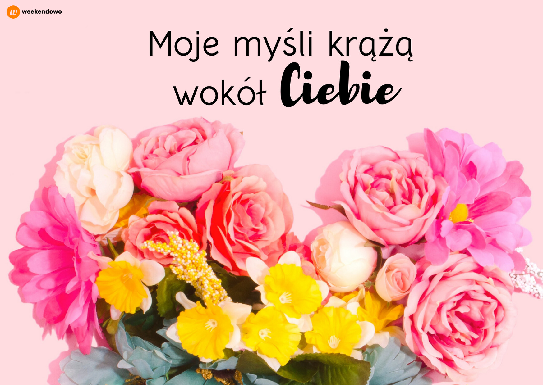 Miłosny bukiet kartka