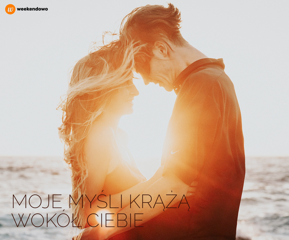 Moje myśli krążą wokół Ciebie kartka