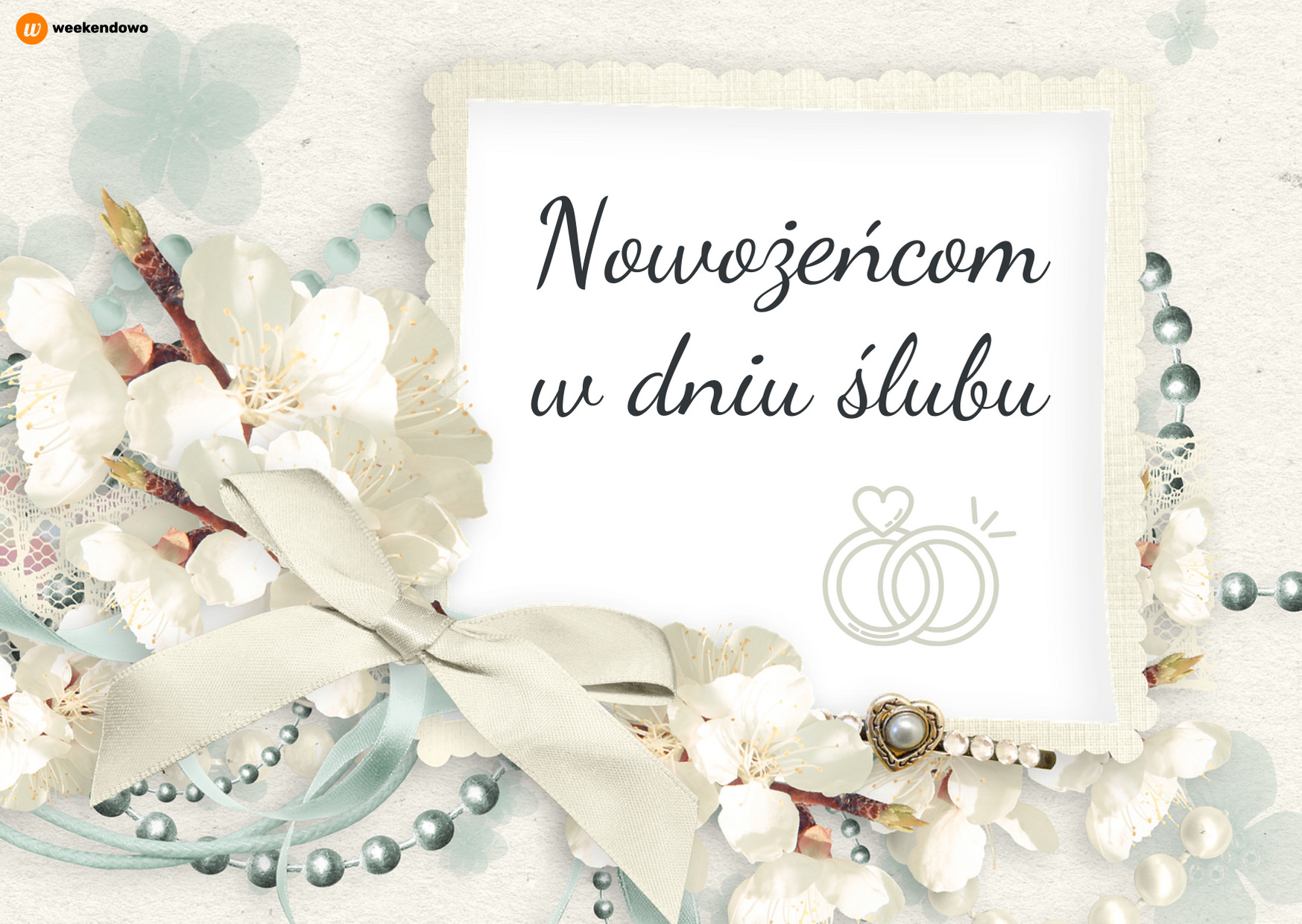 Nowożeńcom w dniu ślubu kartka