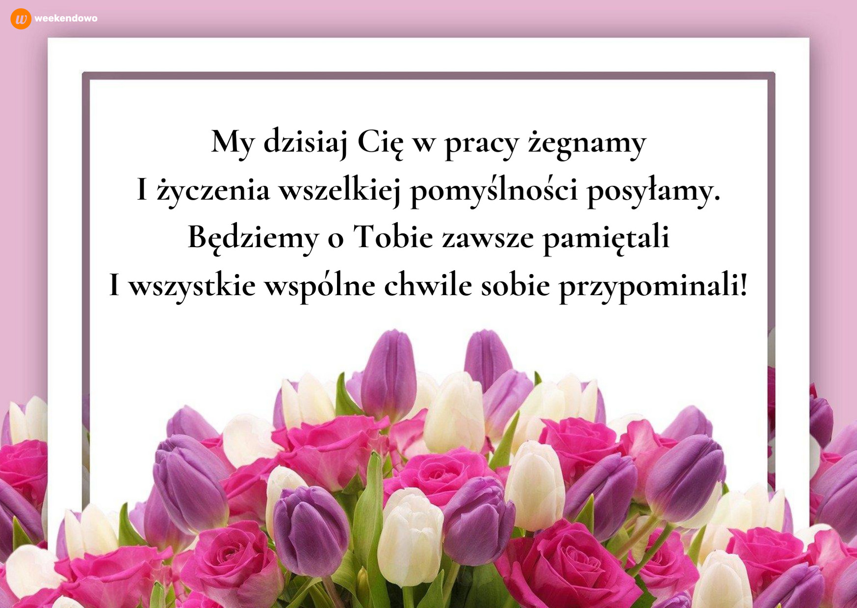 Odejście z pracy kartka