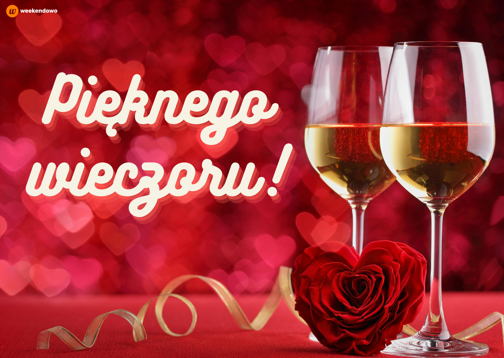 Pięknego wieczoru kartka