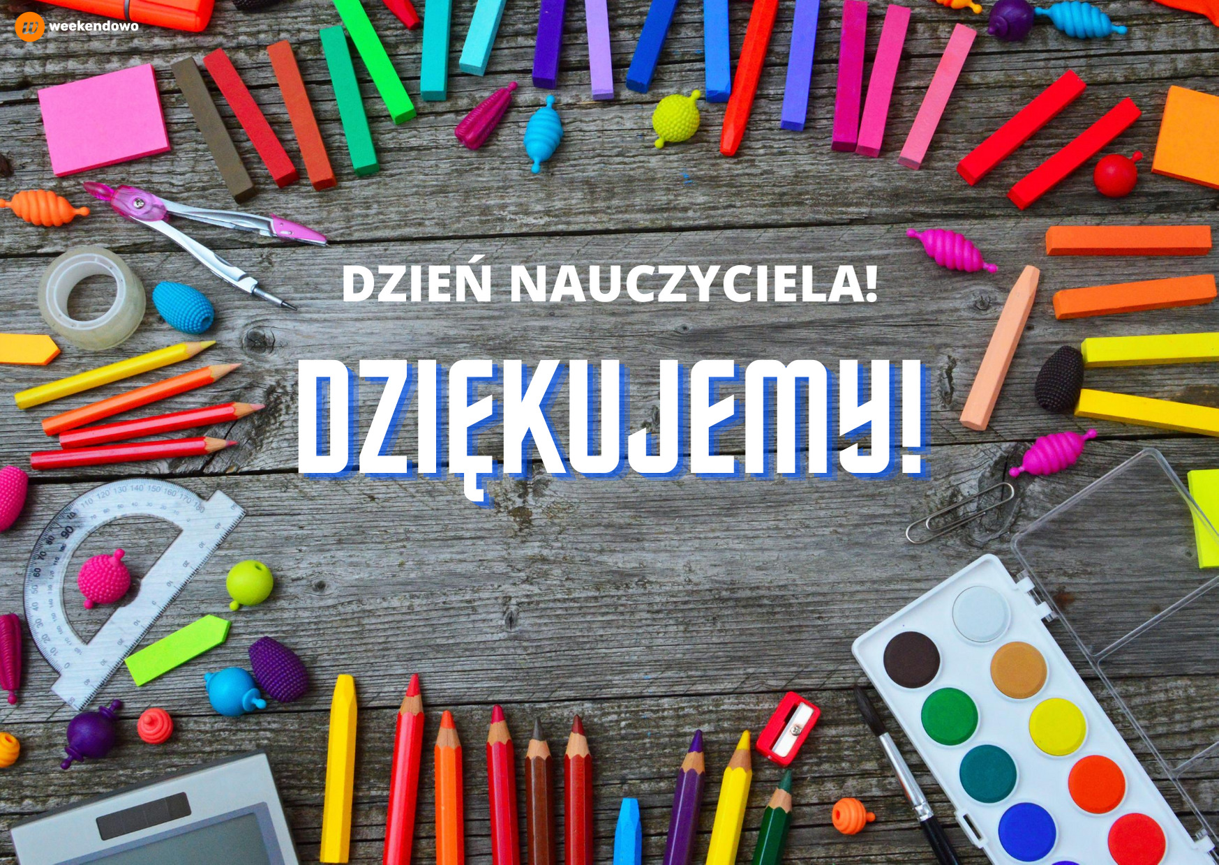 Prosta kartka dla nauczyciela