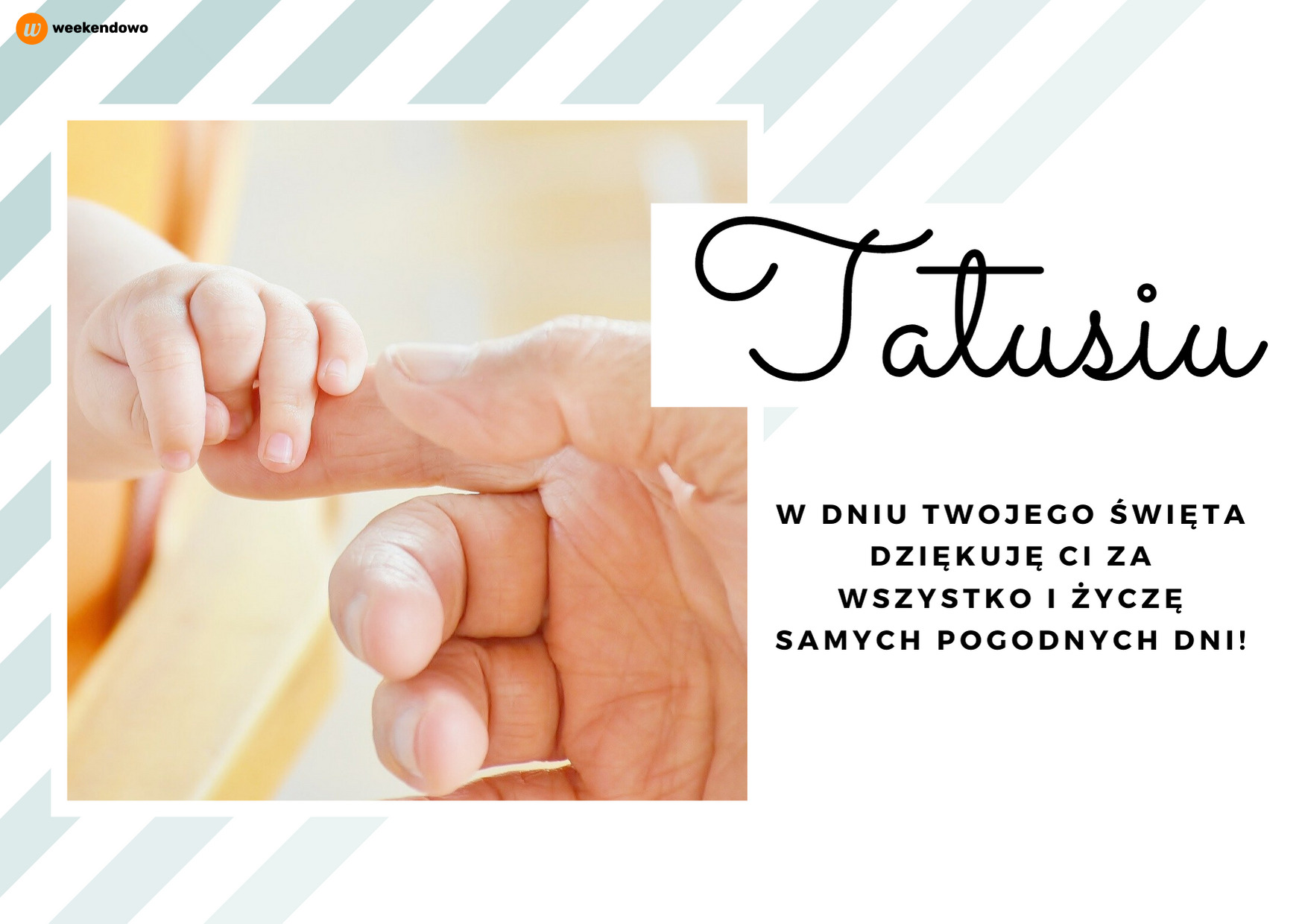 Prosta kartka dla taty