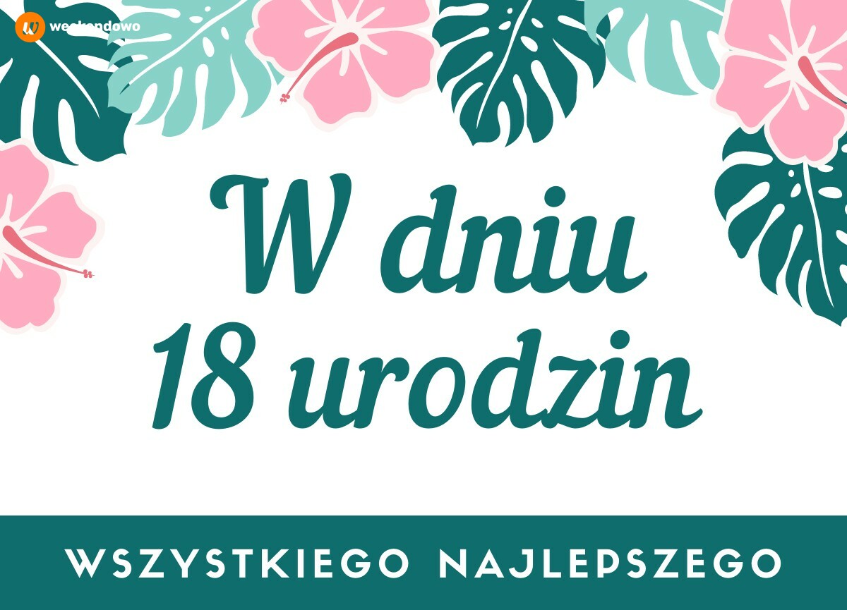 Prosta kartka na 18