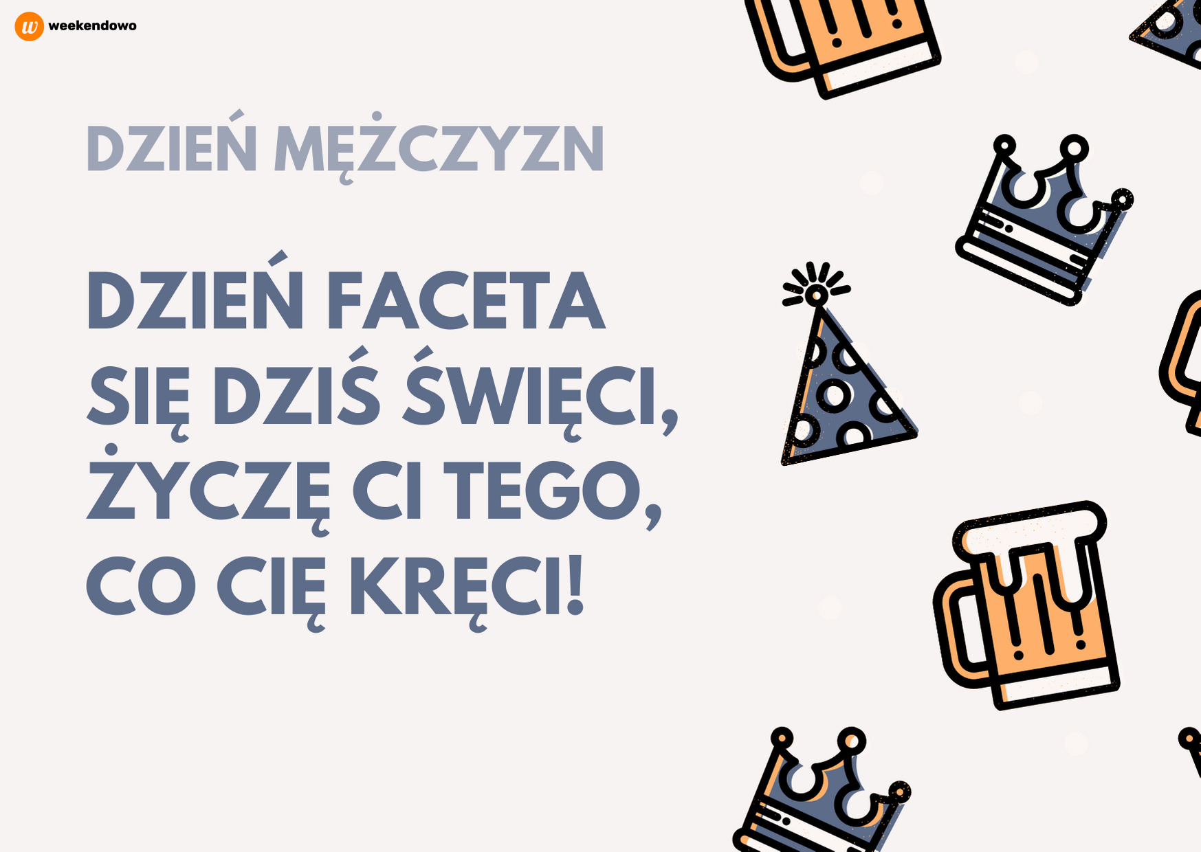 Prosta kartka na dzień mężczyzn