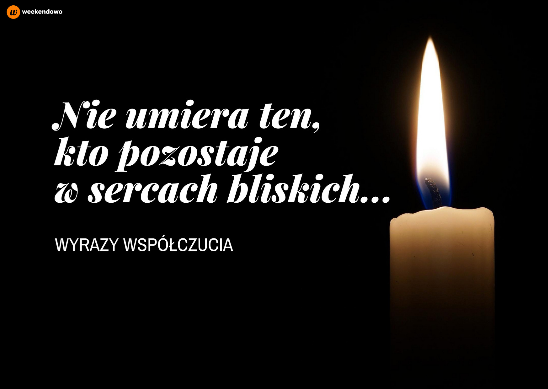 Prosta kartka z kondolencjami