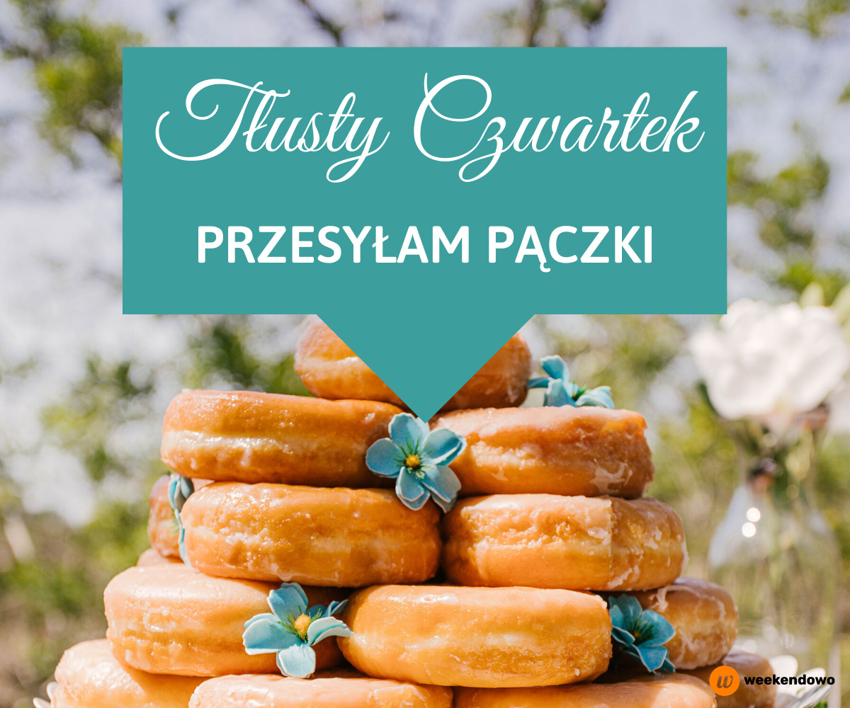 Przesyłam pączki kartka