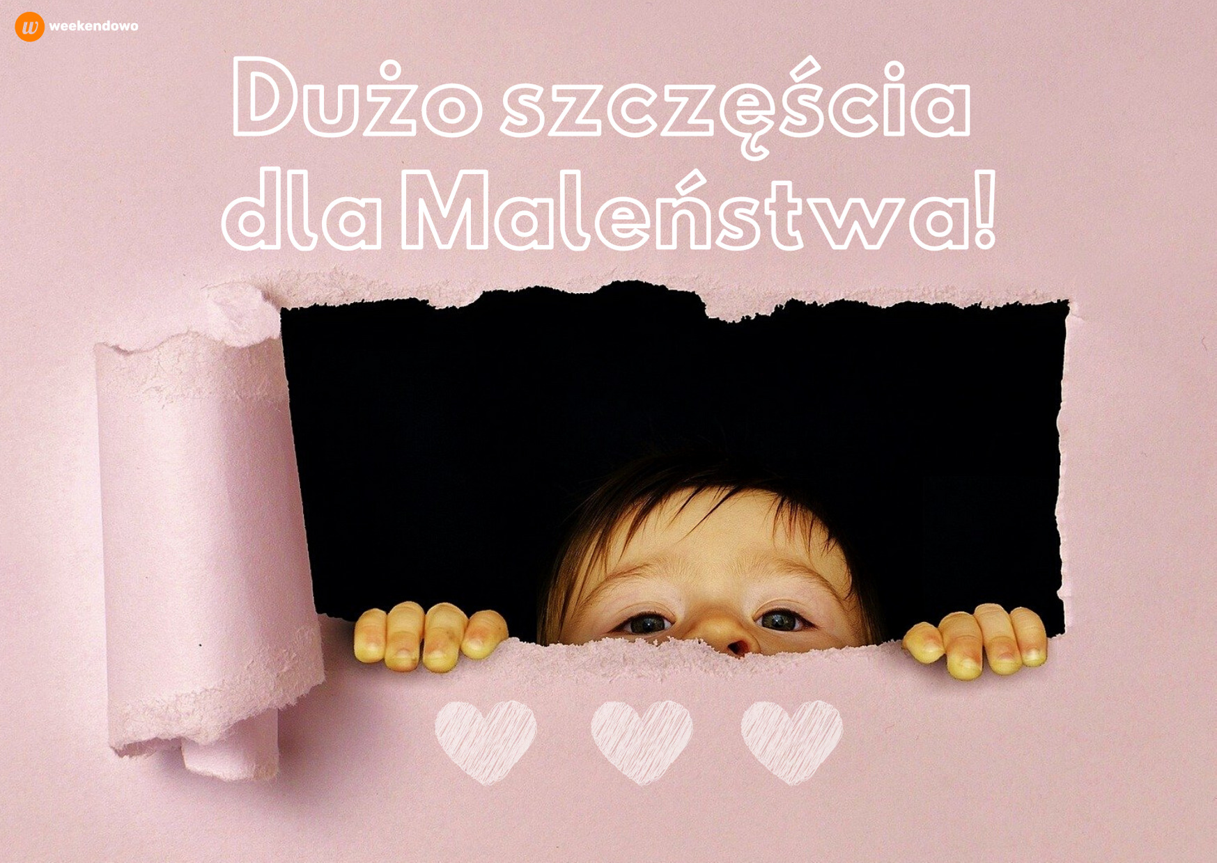 Szczęścia dla Maleństwa kartka