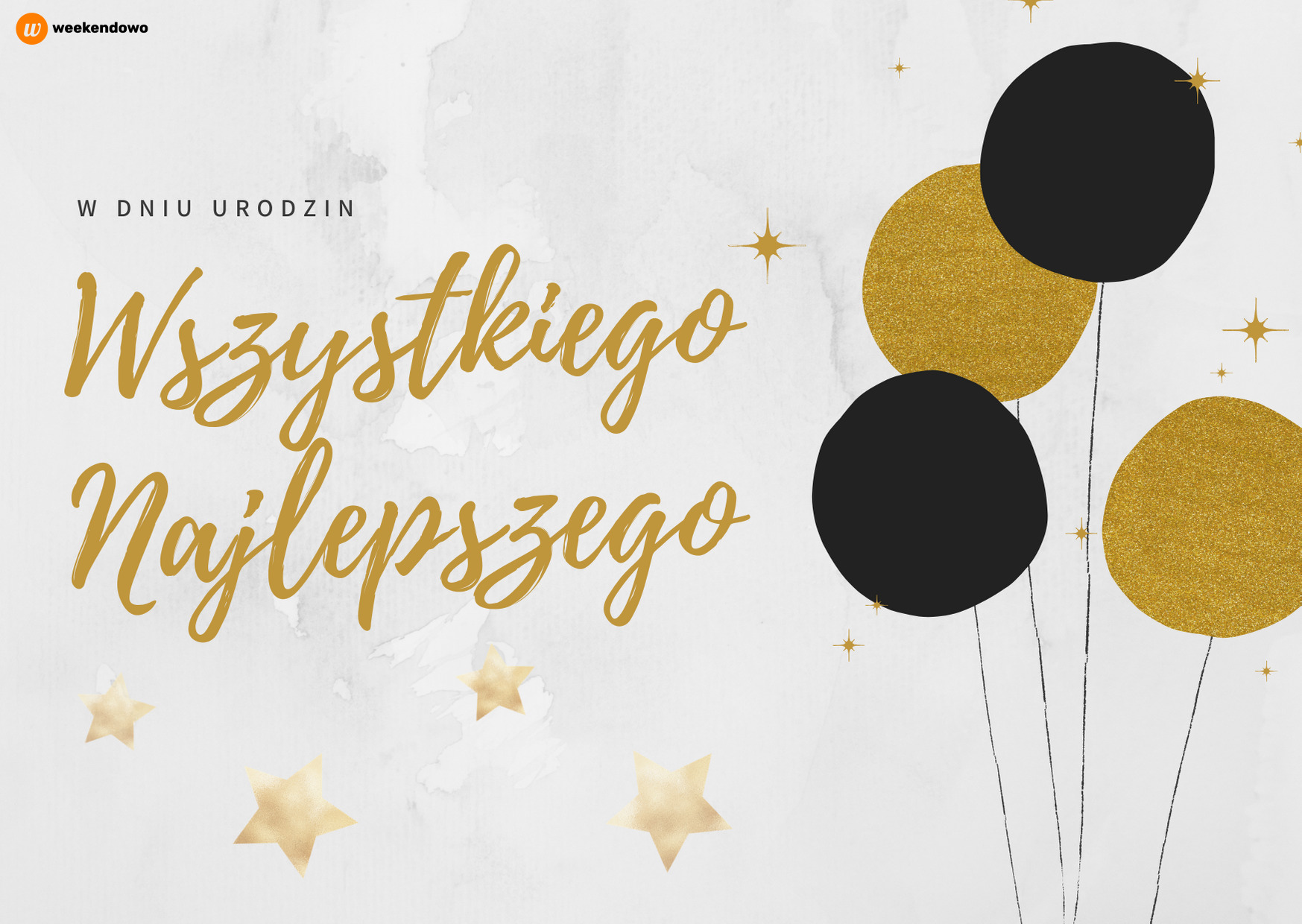 Urodzinowa kartka z balonami