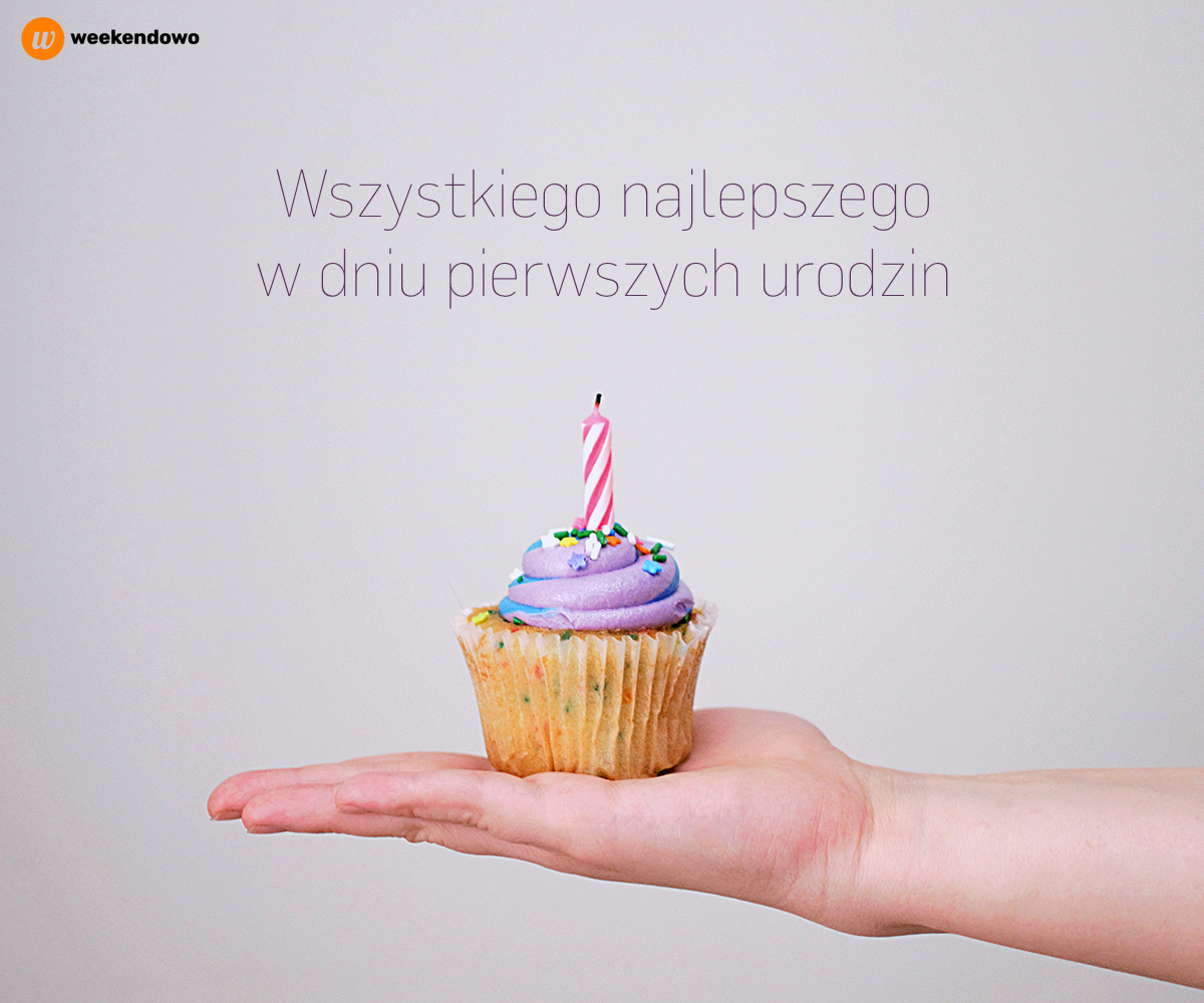 W dniu 1 urodzin kartka