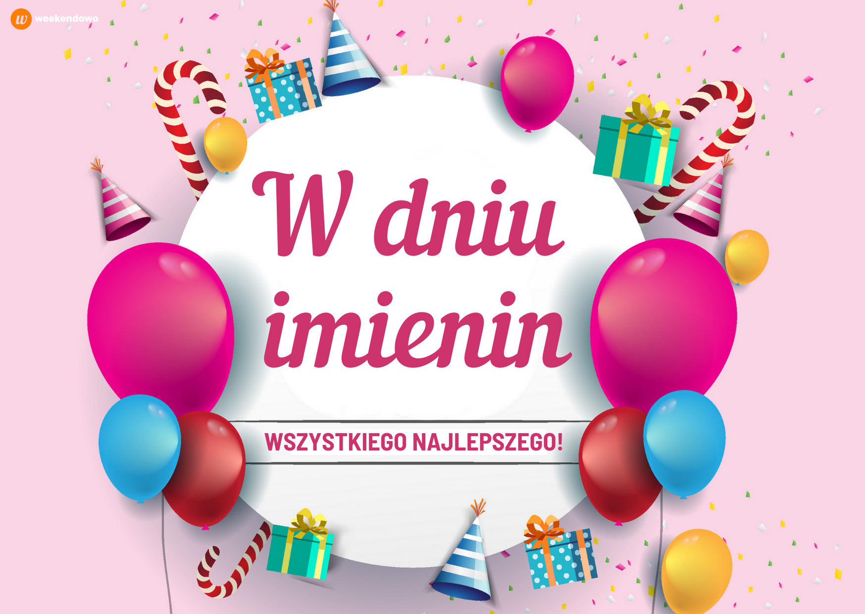 W dniu imienin kartka