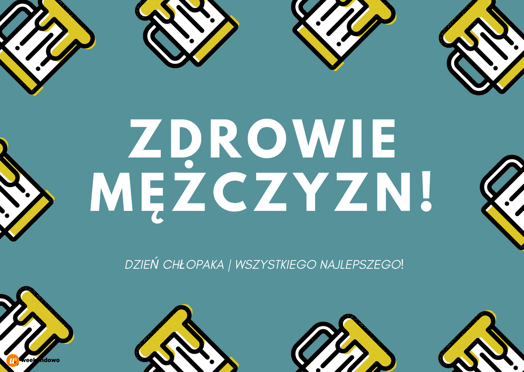 Wesoła kartka na dzień chłopaka