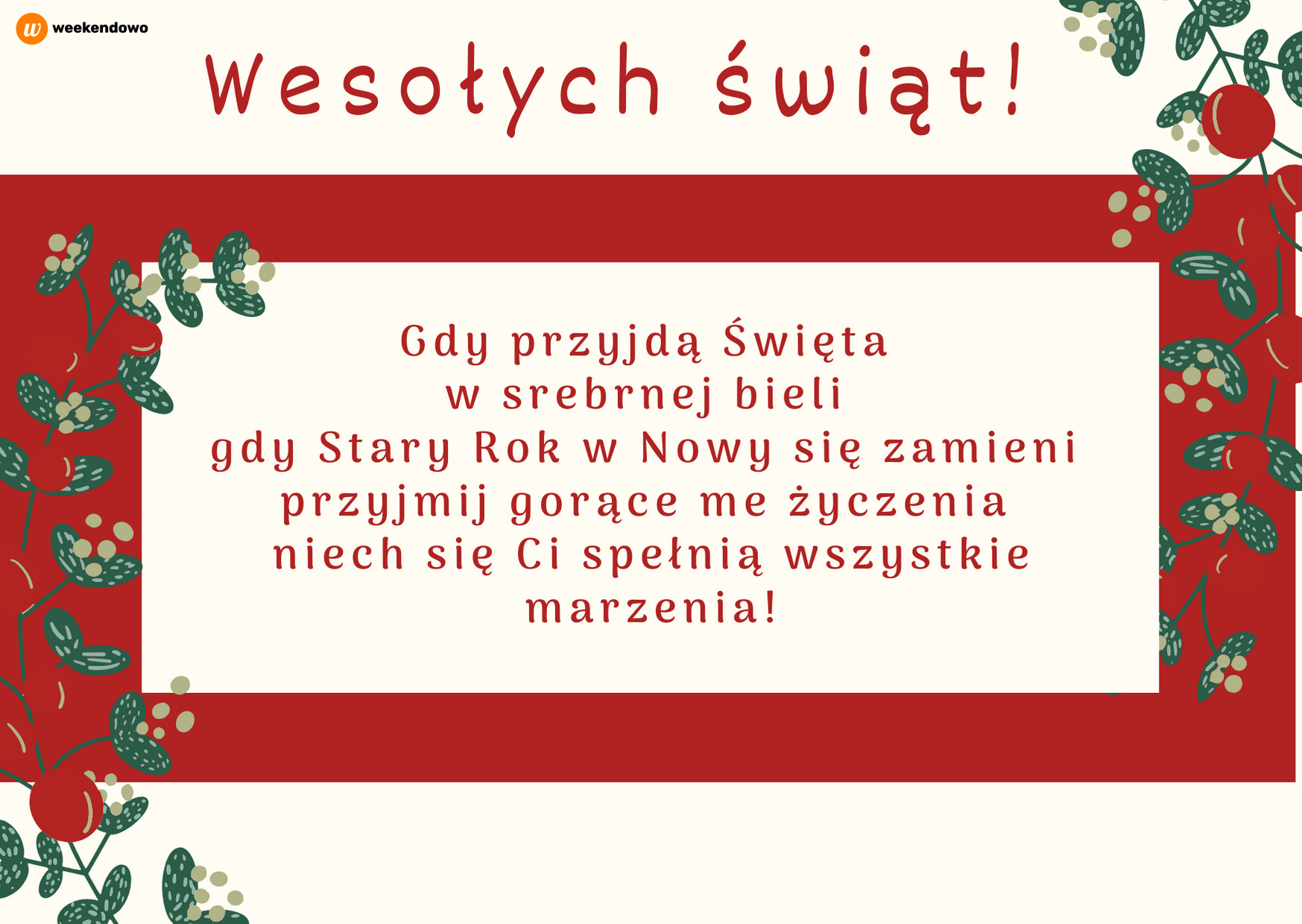 Wesołych Świąt kartka