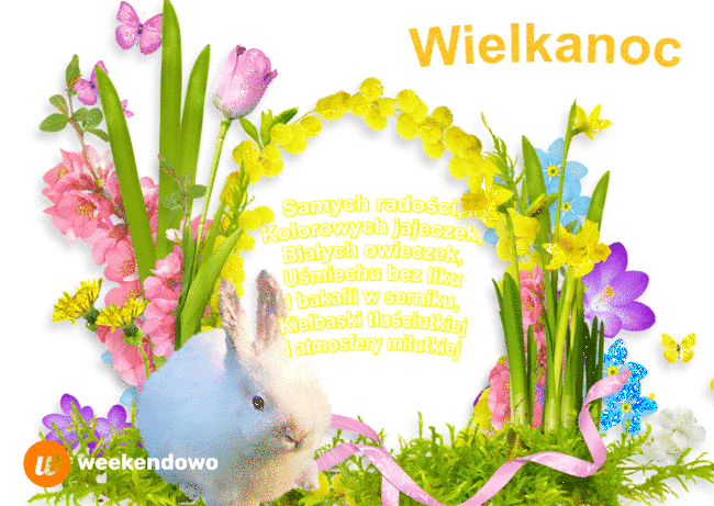 Wielkanocny gif kartka