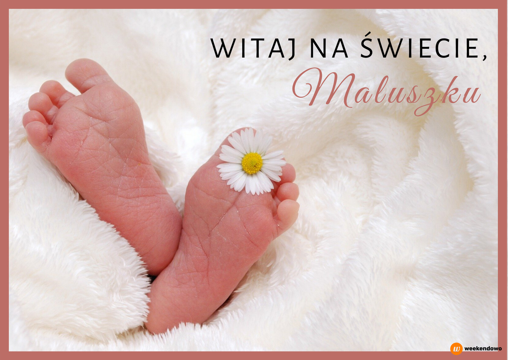 Witaj na świecie kartka