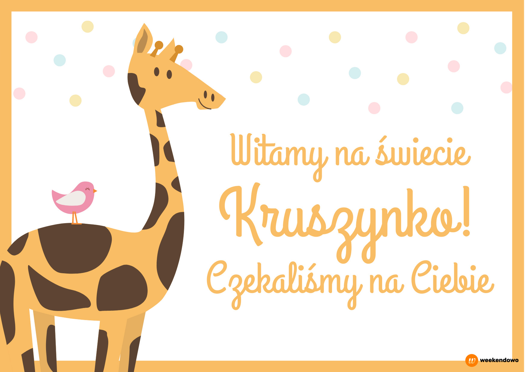 Witamy na świecie kartka