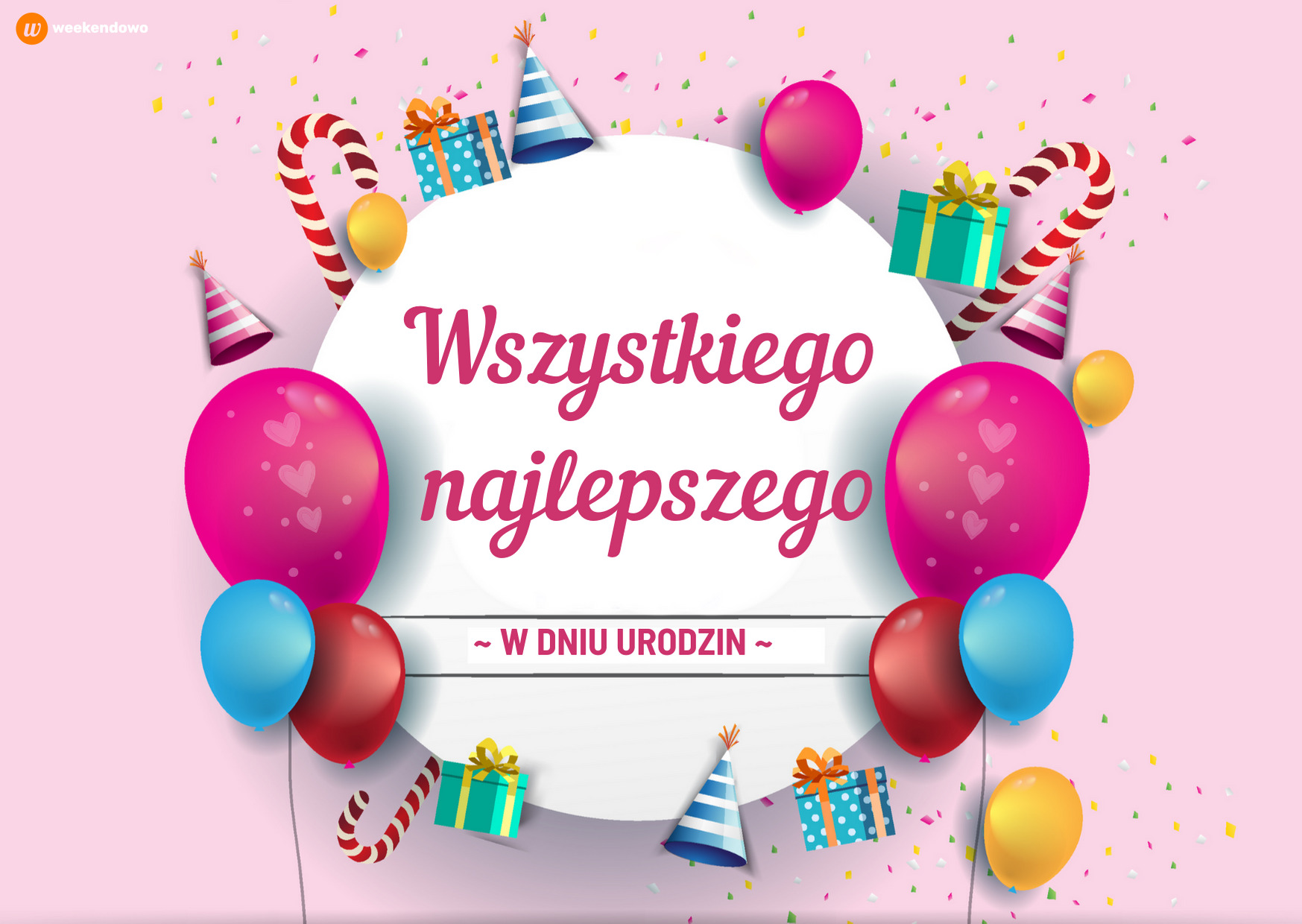Wszystkiego najlepszego w dniu urodzin kartka
