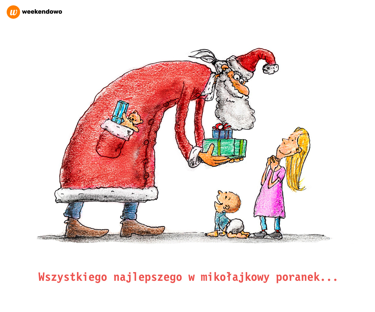 Wszystkiego najlepszego w Mikołajki kartka