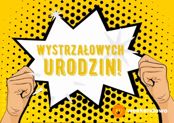 Wystrzałowych urodzin kartka