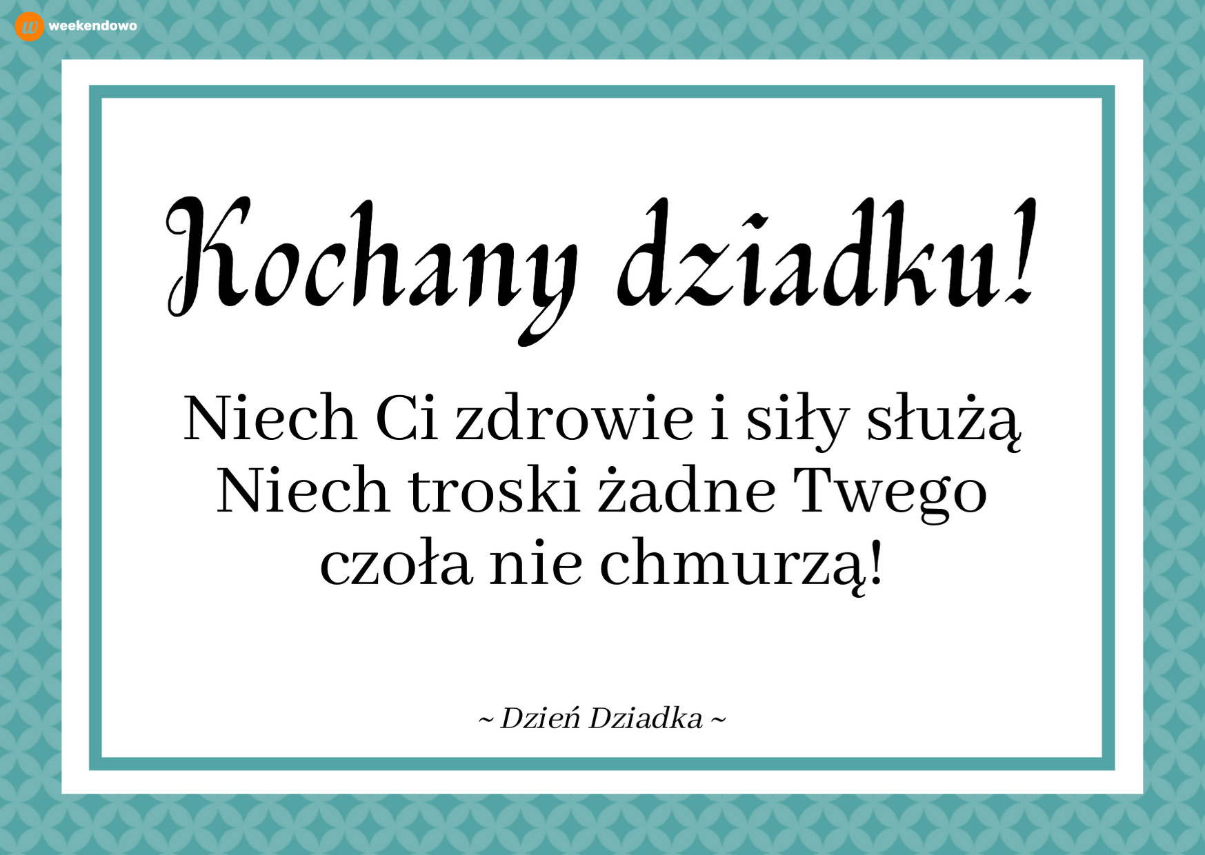Życzenia dla dziadka kartka
