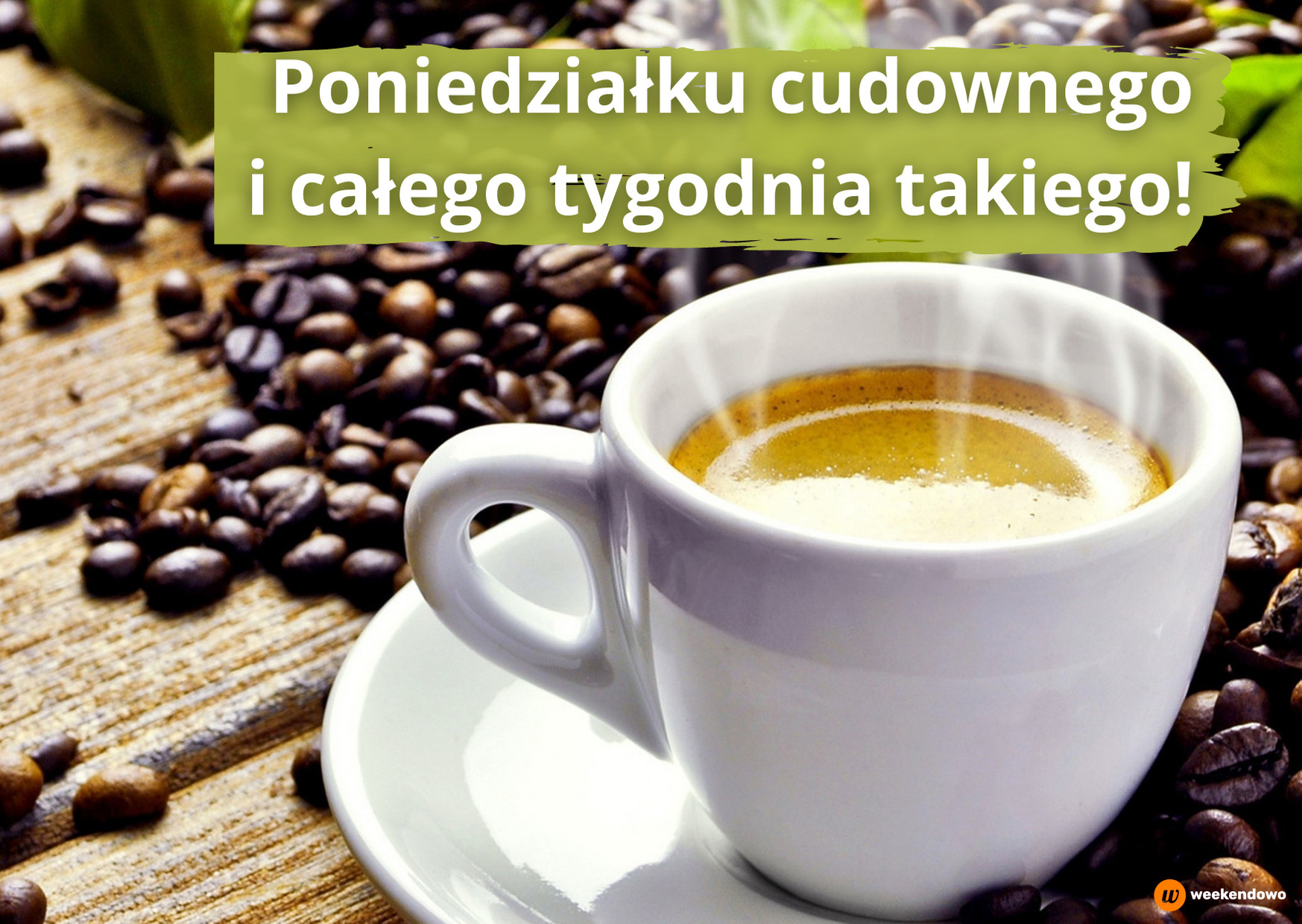 Życzenia poniedziałkowe kartka