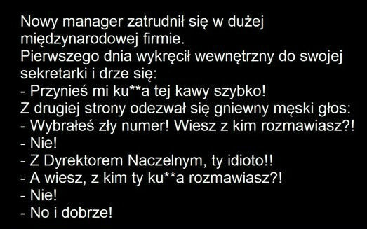 Pierwszy dzień w pracy i już wtopa