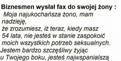 Fax do żony