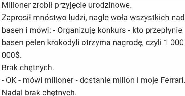 Konkurs milionera