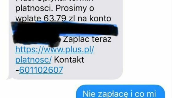 Nie zapłacił rachunku za telefon