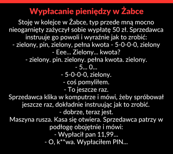 Wypłacanie pieniędzy w Żabce