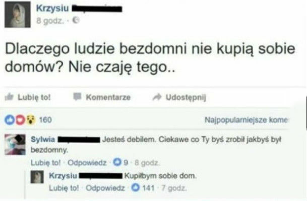 Dlaczego ludzie bezdomni nie kupią sobie domu?