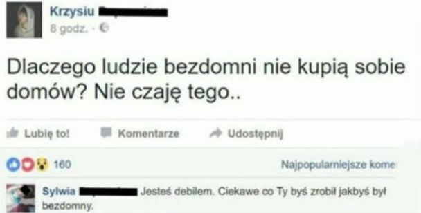 Dlaczego ludzie bezdomni nie kupią sobie domu?