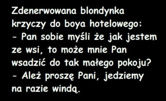 Blondynka w hotelu