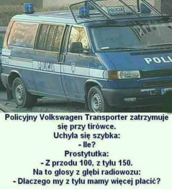 Policjanci i tirówka