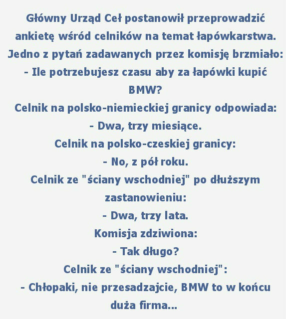 Celnicy i łapówki