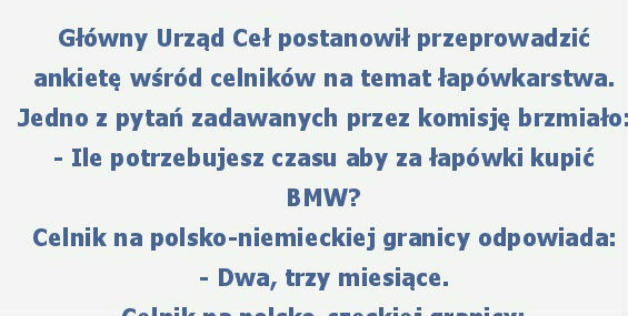 Celnicy i łapówki