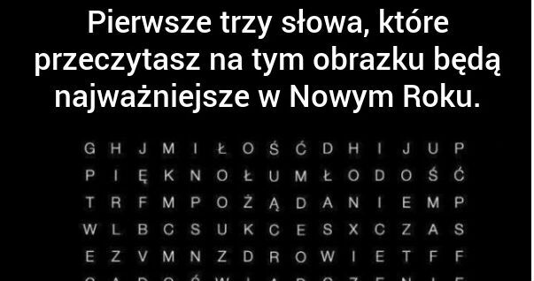Najważniejsze słowa w Nowym Roku