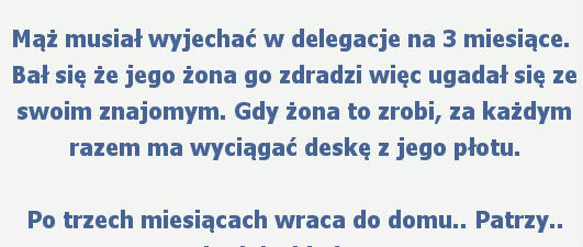 Kiedy mąż w delegacji, to żona nie próżnuje
