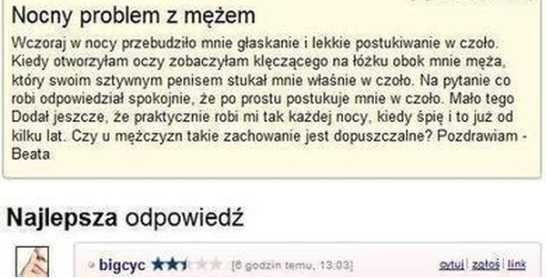 Nocny problem z mężem 